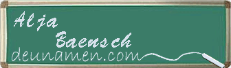 Alja Baensch Visitenkarte
